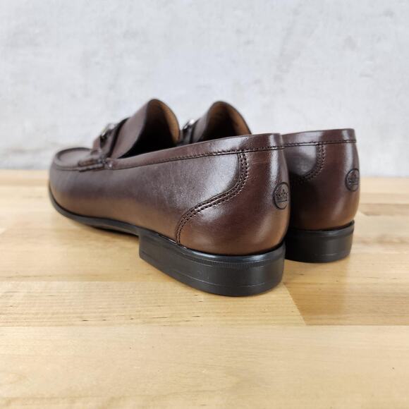 Peter Millar Crown Leather Bit Loafer Shoes Mens 8.5 Brown Hyperlight Slip On main image 7